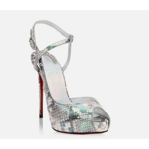 Christian Louboutin Jenlove Alta 120 Platform Sandal Heel Pump 37.5 NIB 1,890 - Picture 5 of 9